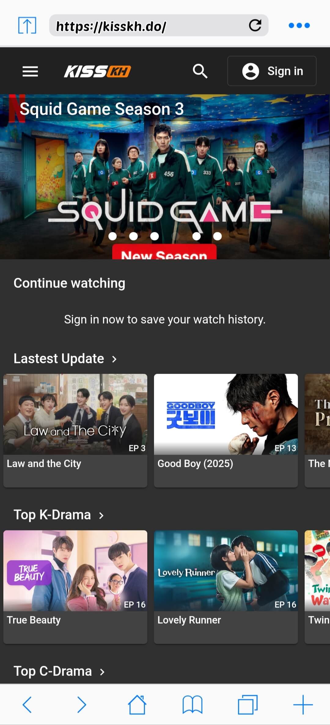 Visit Kisskh Website