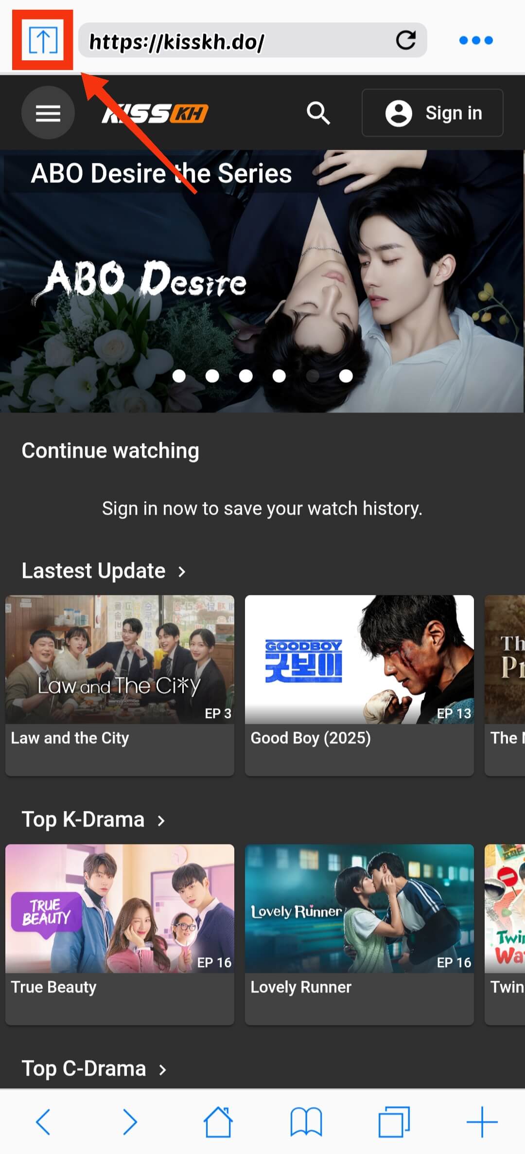 Add Shortcut to Home Screen